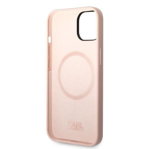 Оригинален твърд гръб KARL LAGERFELD Silicone Ikonik MagSafe KLHMP14MSNIKBCP - iPhone 14 Plus розов - Img 7