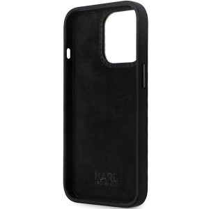 Оригинален твърд гръб KARL LAGERFELD Silicone Ikonik Metal Pin KLHCP14XSMHKNPK case - iPhone 14 Pro Max черен - Img 7