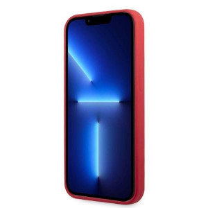 Оригинален твърд гръб KARL LAGERFELD Silicone Plaque KLHCP13LSLMP1R - iPhone 13 Pro червен - Img 5