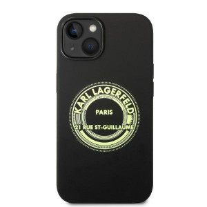 Оригинален твърд гръб KARL LAGERFELD Silicone RSG KLHCP14MSRSGRCK - iPhone 14 Plus черен - Img 3