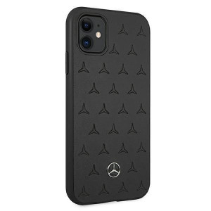 Оригинален твърд гръб MERCEDES Leather Stars MEHCN61PSQBK - iPhone 11 черен - Img 4