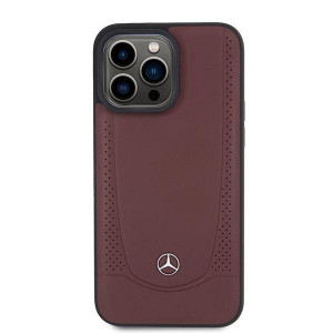 Оригинален твърд гръб MERCEDES Leather Urban MEHCP15XARMRE - iPhone 15 Pro Max червен - Img 3