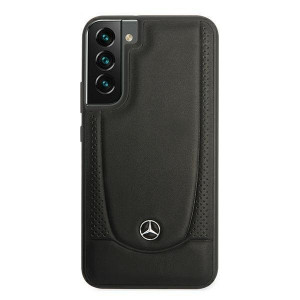 Оригинален твърд гръб MERCEDES Leather Urban MEHCS22MARMBK - Samsung Galaxy S22+ черен - Img 3