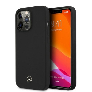 Оригинален твърд гръб MERCEDES Silicone MagSafe MEHMP13XSILBK - iPhone 13 Pro Max черен - Img 1
