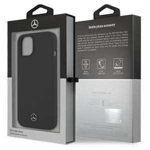 Оригинален твърд гръб MERCEDES Silicone MEHCP13SSILBK - iPhone 13 mini черен - Img 8