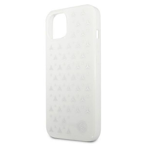 Оригинален твърд гръб MERCEDES Stars MEHCP13MESPWH - iPhone 13 сребърен бял - Img 6