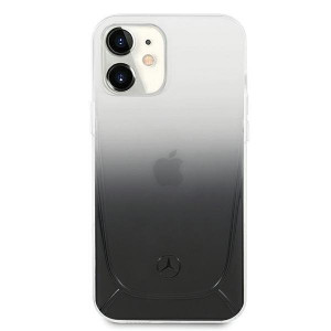 Оригинален твърд гръб MERCEDES Transparent MEHCP12SARGBK - iPhone 12 mini черен / прозрачен - Img 3
