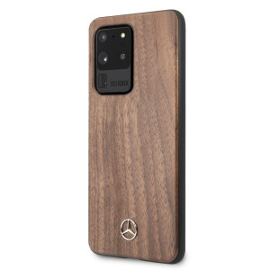 Оригинален твърд гръб MERCEDES Wood MEHCS69VWOLB - Samsung Galaxy S20 Ultra / S20 Ultra 5G кафяв - Img 2