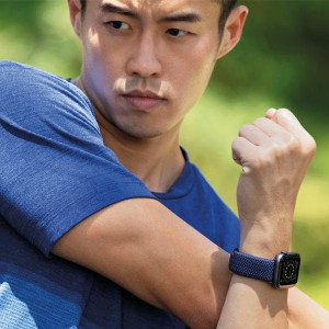 Плетена каишка UNIQ Aspen - Apple Watch 40mm SE / 40mm Series 6 / 40mm Series 5 / 40mm Series 4 / 38mm Series 3 / 38mm Series 2 / 38mm (1st gen) oxford blue - Img 7