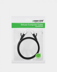 Плосък интернет кабел UGREEN RJ45 cat.6 UTP 1000Mb/s 1m черен (NW101 50184) - Img 5