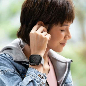 Подсилен алуминиев калъф за корпус UNIQ Valencia - Apple Watch Ultra 49mm / Ultra 2 49mm черен - Img 3