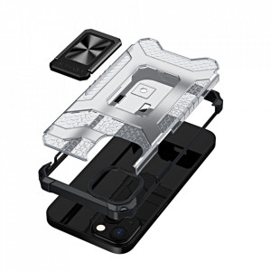 Подсилен гръб със стойка Crystal Ring - iPhone 12 mini черен - Img 2