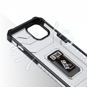 Подсилен гръб със стойка Crystal Ring - iPhone 12 mini черен - Img 6