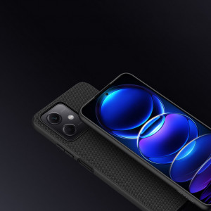 Подсилен гръб с гел рамка NILLKIN Textured - Xiaomi Poco X5 / Redmi Note 12 черен - Img 11
