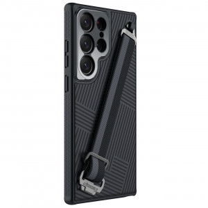 Подсилен гръб с каишка за китка Nillkin Strap - Samsung Galaxy S23 Ultra черен - Img 4