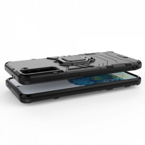 Подсилен гръб с магнитна стойка Ring Armor - Samsung Galaxy S22+ черен - Img 4
