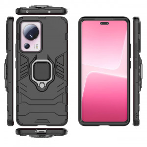 Подсилен гръб с магнитна стойка Ring Armor - Xiaomi 13 Lite черен - Img 3