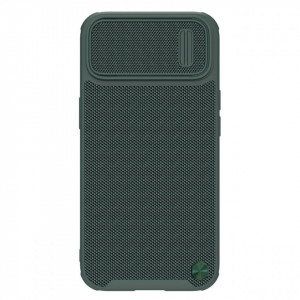 Подсилен гръб с подвижно покритие за камерата NILLKIN Textured S MagSafe - iPhone 14 зелен - Img 1