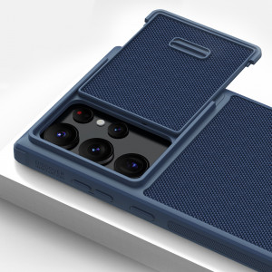 Подсилен гръб с подвижно покритие за камерата NILLKIN Textured S - Samsung Galaxy S23 Ultra син - Img 13