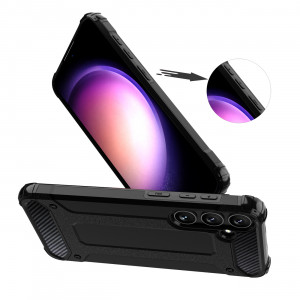 Подсилен гръб Hybrid Armor - Samsung Galaxy S24+ черен - Img 5