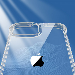 Подсилен гръб JOYROOM Defender със стойка - iPhone 13 прозрачен - Img 4