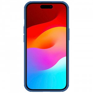 Подсилен гръб NILLKIN Super Frosted Shield Pro - iPhone 15 Plus син - Img 2