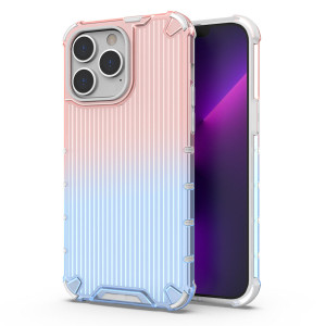 Подсилен гръб Ombre Protect - iPhone 14 Pro розов / син - Img 1