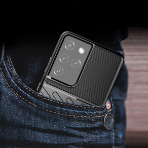Подсилен гръб Thunder - Samsung Galaxy S22 Ultra черен - Img 11