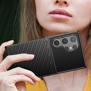 Подсилен гръб Thunder - Samsung Galaxy S24 Ultra черен - Img 9