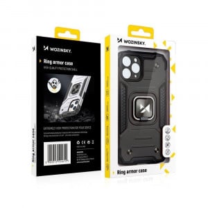 Подсилен гръб WOZINSKY Ring Armor със стойка - iPhone 14 Pro Max червен - Img 8