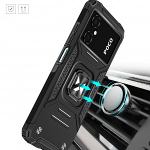 Подсилен гръб WOZINSKY Ring Armor със стойка - Samsung Galaxy A03 черен - Img 7