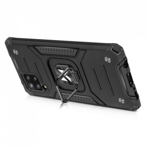 Подсилен гръб WOZINSKY Ring Armor със стойка - Samsung Galaxy A42 5G черен - Img 4