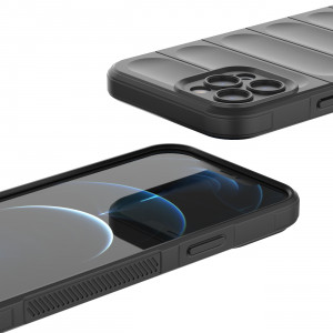 Подсилен гъвкав гръб Magic Shield - iPhone 12 Pro Max тъмносин - Img 11