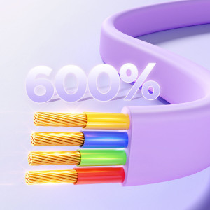 Прибиращ се кабел за зареждане и данни JOYROOM Colorful S-A40 3in1 USB Type A към USB Type C / Lightning / micro USB 1m лилав - Img 7