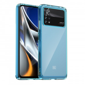 Прозрачен гръб с гел рамка Outer Space - Xiaomi Poco X4 Pro 5G син - Img 11
