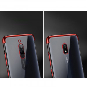 Прозрачен силиконов гръб с цветен кант Clear Color - Xiaomi Redmi 8A черен - Img 3