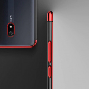 Прозрачен силиконов гръб с цветен кант Clear Color - Xiaomi Redmi 8A черен - Img 9