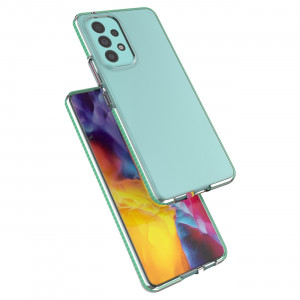 Прозрачен силиконов гръб с цветен кант Spring - Samsung Galaxy A73 5G светлорозов - Img 4