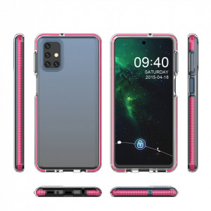 Прозрачен силиконов гръб с цветен кант Spring - Samsung Galaxy S21+ 5G жълт - Img 3