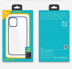 Прозрачен ултратънък гръб JOYROOM New Beautiful с цветна рамка - iPhone 12 Pro Max зелен - Img 5