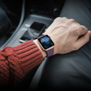 Силиконова каишка APS - Apple Watch 41mm Series 9 / 41mm Series 8 / 41mm Series 7 / 40mm Series 6 / 40mm SE / 40mm Series 5 / 40mm Series 4 / 38mm Series 3 / 38mm Series 2 мента - Img 4