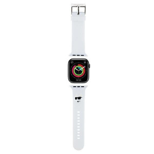 Силиконова каишка Karl lagerfeld 3D Rubber Choupette Head Strap - Apple Watch Ultra 49mm / Ultra 2 49mm / 45mm Series 9 / 45mm Series 8 / 45mm Series 7 / 44mm SЕ (2nd gen) / 44mm SE / 44mm Series 6 / 44mm Series 5 / 44mm Series 4 / 42mm Series 3 / 42mm Se