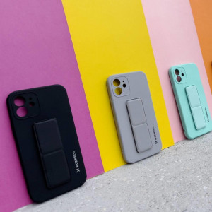 Силиконов гръб със стойка WOZINSKY Kickstand - Samsung Galaxy S22+ червен - Img 10