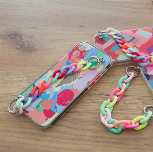 Силиконов гръб с верига Color Chain - iPhone 13 Pro дизайн 3 - Img 7