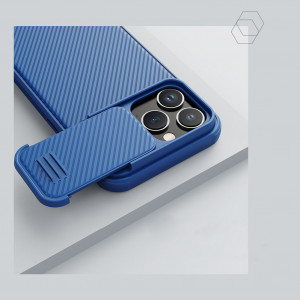 Силиконов гръб с подвижно покритие за камерата NILLKIN CamShield S - iPhone 14 Pro Max зелен - Img 9
