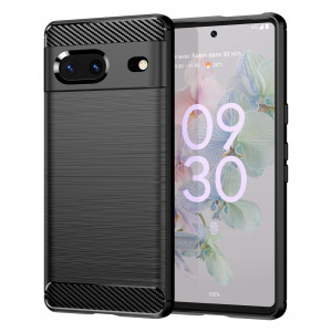 Силиконов гръб Carbon - Google Pixel 7 черен - Img 1