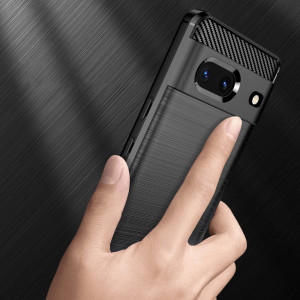 Силиконов гръб Carbon - Google Pixel 7 черен - Img 3