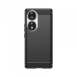 Силиконов гръб Carbon - Honor 90 черен - Img 1