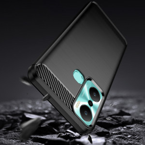 Силиконов гръб Carbon - Infinix Hot 20 Play черен - Img 3