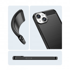 Силиконов гръб Carbon - iPhone 14 Plus черен - Img 15
